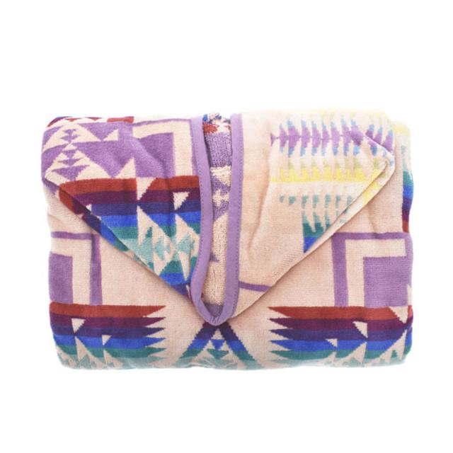 ペンドルトン PENDLETON バスタオル ポンチョ ブランケット XB243-51163 CHILD JACQUARD HOODED TOWEL キッズ PINK ピンクパープル系 PEN_2