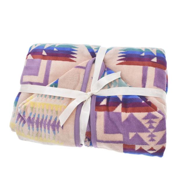 ペンドルトン PENDLETON バスタオル ポンチョ ブランケット XB243-51163 CHILD JACQUARD HOODED TOWEL キッズ PINK ピンクパープル系 PEN_7