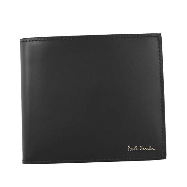 ポールスミス Paul Smith メンズ 財布 二つ折り財布 折りたたみ財布 小銭入れ付き M1A-4833 A40245 CAMERA PRINT BIFOLD AND COIN ブラック 二つ折り 折りたたみ ブランド 軽い 使いやすい 人気 小銭入れ付き おしゃれ スタイリッシュ 男性 メンズ 20代 30代 40代 50代 60代