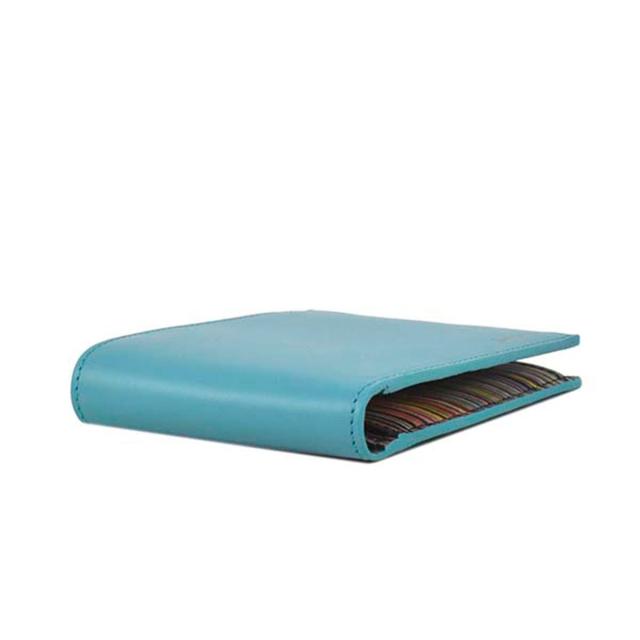 ポール スミス Paul Smith 二つ折り財布 M1A4833 42 ターコイズ 小銭