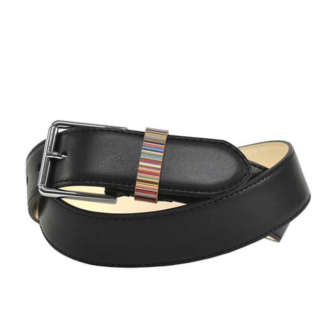 ポール スミス Paul Smith ベルト M1A4950 79 ブラック MEN BELT M STRP KEEPER ポールスミス ベルト メンズ 本革 ビジネス 贈り物 新品 レザー ブランド 社会人 プレゼント 贈り物 男性