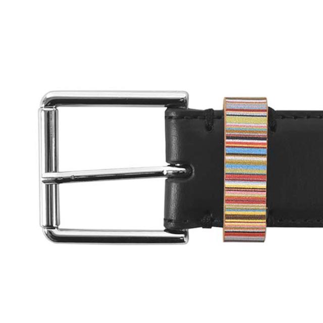 極点 スミス Paul Smith 胴締め M1A4950 79 黒いこと MEN BELT M STRP KEEPER 極点スミス 胴締め メンズ 本革 商行為 差し上げ物 新品 なめし革 ブランド名 世界人 差し上げ物 差し上げ物 成人男性