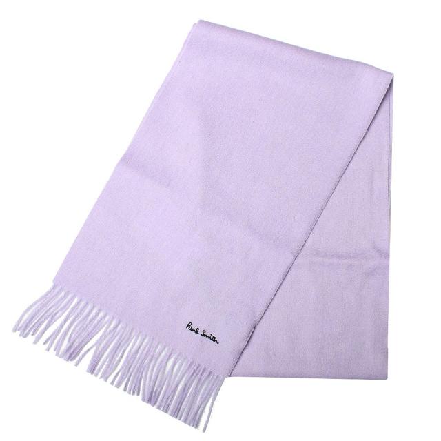 ポールスミス PAUL SMITH マフラー M1A 933D AS04 51 メンズ レディース ウールマフラー ストール ライトパープル系 ロゴ マフラー メン