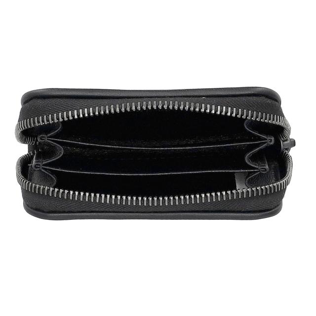 ボッテガヴェネタ BOTTEGA VENETA コインケース 小銭入れ ラウンドファスナー 114075 V3UN1 1275 イントレチャート ブラック 本革 レザー_3