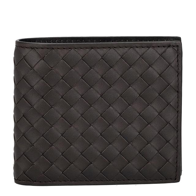 ボッテガヴェネタ BOTTEGA VENETA 財布 イントレチャート 二つ折り財布 折りたたみ財布 小銭入れ付き 193642 V47W1 2008 メンズ ブラウン_2
