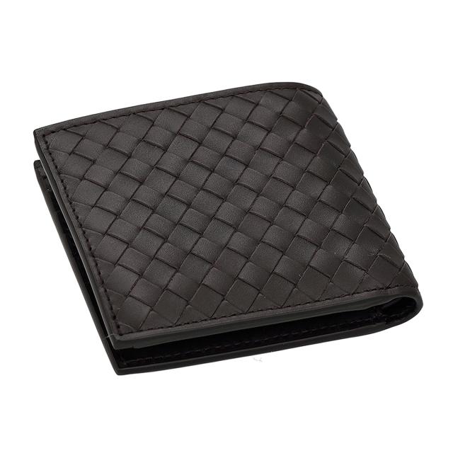 ボッテガヴェネタ BOTTEGA VENETA 財布 イントレチャート 二つ折り財布 折りたたみ財布 小銭入れ付き 193642 V47W1 2008 メンズ ブラウン_3