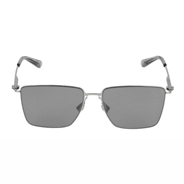 ボッテガヴェネタ BOTTEGA VENETA サングラス アイウェア UVカット スクエア BV1267S-003 メンズ シルバー+グレー 紫外線対策 サングラス_1