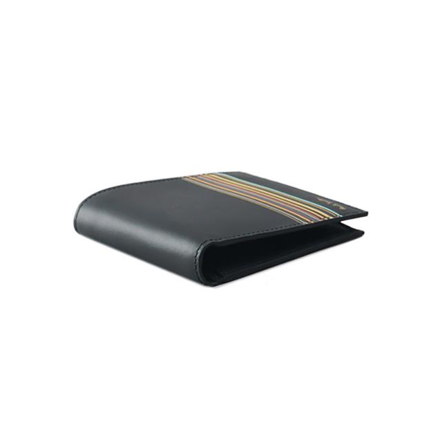 ポールスミス Paul Smith 財布 二つ折り財布 折りたたみ財布 小銭入れ付き M1A4833 LFISIG 79 メンズ BLACK ブラック 財布 使いやすい ブ_2