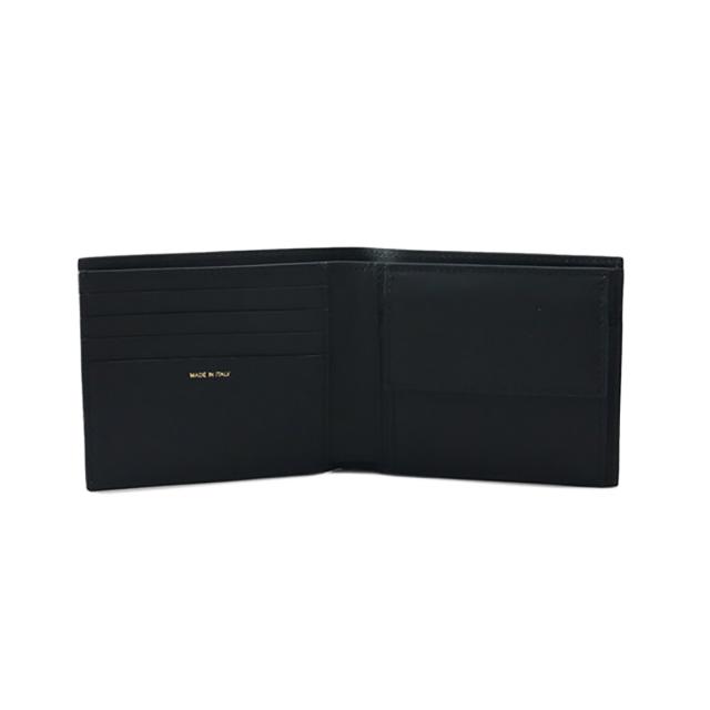 ポールスミス Paul Smith 財布 二つ折り財布 折りたたみ財布 小銭入れ付き M1A4833 LFISIG 79 メンズ BLACK ブラック 財布 使いやすい ブ_3