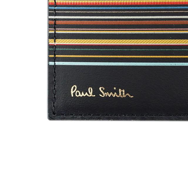 ポールスミス Paul Smith 財布 二つ折り財布 折りたたみ財布 小銭入れ付き M1A4833 LFISIG 79 メンズ BLACK ブラック 財布 使いやすい ブ_5
