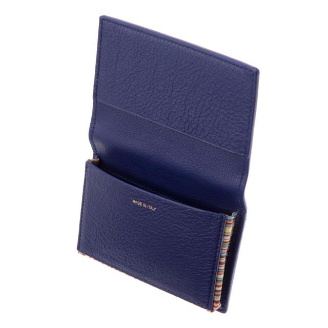 ポールスミス Paul Smith カードケース 名刺入れ M1A 6711 FMULTR 46-INDIGO メンズ ブルー系 paul smith カードケース レザー ブランド_2