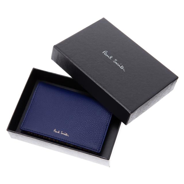 ポールスミス Paul Smith カードケース 名刺入れ M1A 6711 FMULTR 46-INDIGO メンズ ブルー系 paul smith カードケース レザー ブランド_3