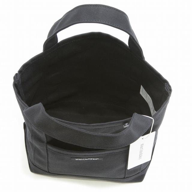 マリメッコ marimekko ミニバッグ トートバッグ ハンドバッグ 044400 001 MINI PERUSKASSI 2 ミニペルスカッシ BLACK ブラック_3