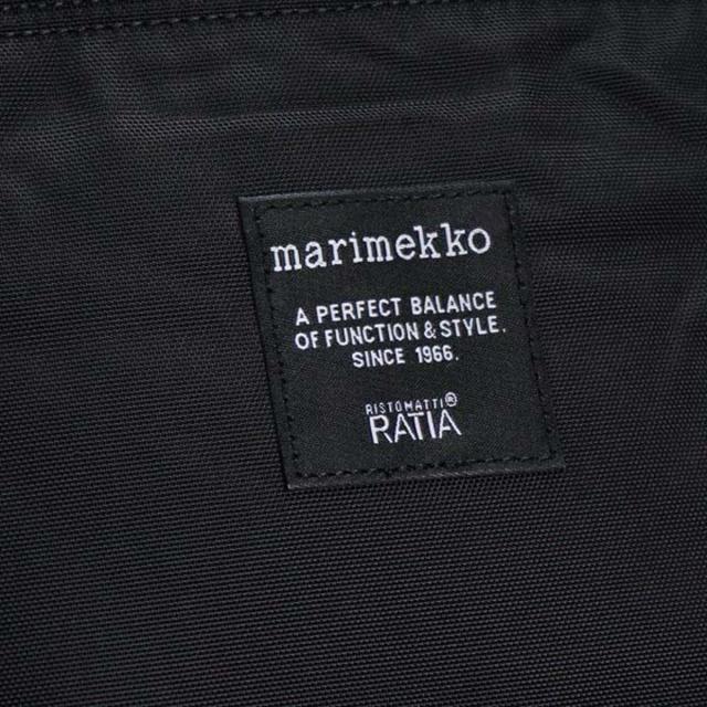 マリメッコ marimekko バックパック リュックサック 039972 999 METRO メトロ BLACK ブラック リュック ママバッグ マザーズバッグ 北欧 クリスマスプレゼント マリメッコ バッグ リュックサック 女性 リュック ブランド_4