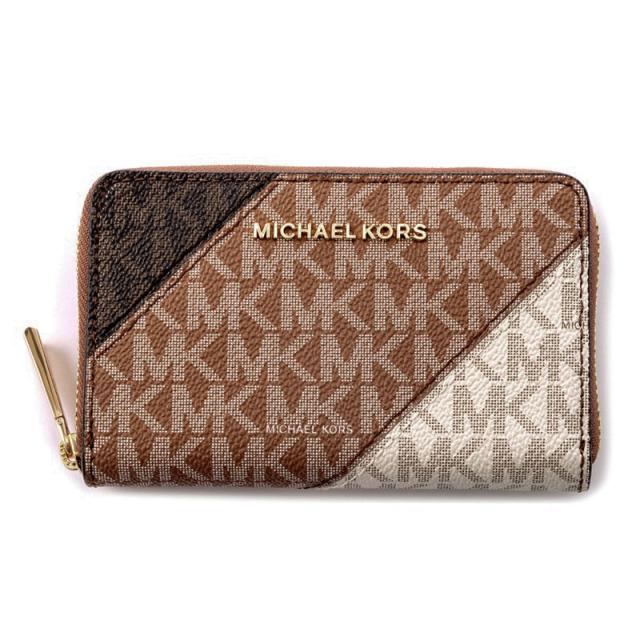 マイケルコース Michael Kors ケース 小銭入れ カードケース 32S0GJ6D0Y 299 MKロゴ LUGG MULTI ブラウン系財布 小銭入れ マルチケ