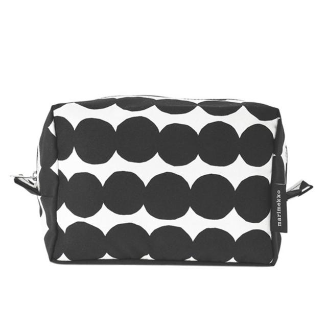 マリメッコ marimekko ポーチ コスメポーチ マルチケース 047246 190 VILJA ヴィルヤ COSMETIC BAG RASYMATTO ホワイト+ブラック 北欧北