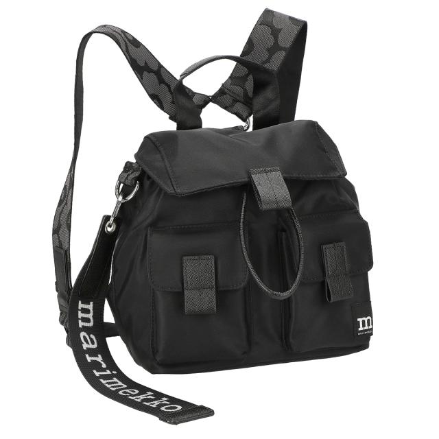 マリメッコ marimekko バックパック リュックサック ザック 091199 009 エブリシング Everything Backpack S Solid backpack ブラック 北