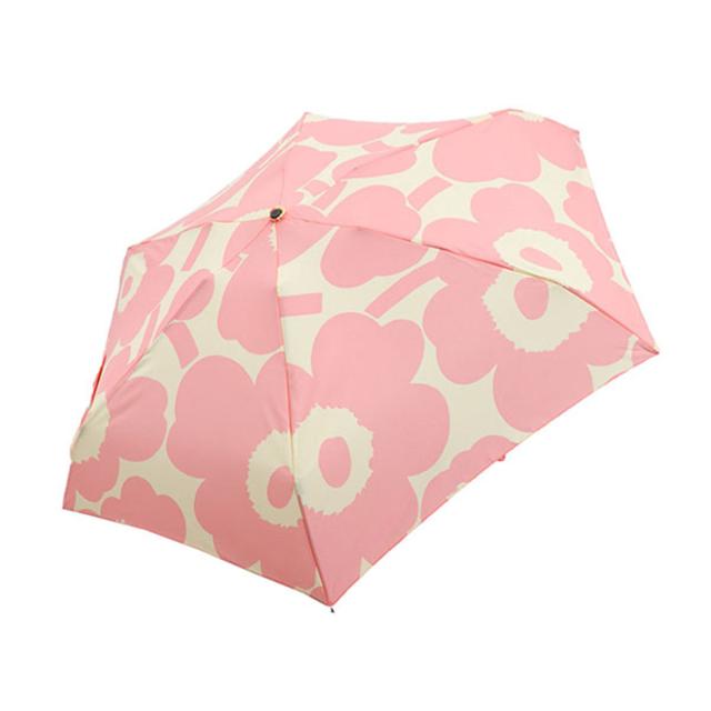 マリメッコ marimekko 折りたたみ傘 傘 雨傘 折り畳み 092001 130 MINI MANUAL UMBRELLA ミニ マニュアル UNIKKO ピンク+クリーム系 北欧