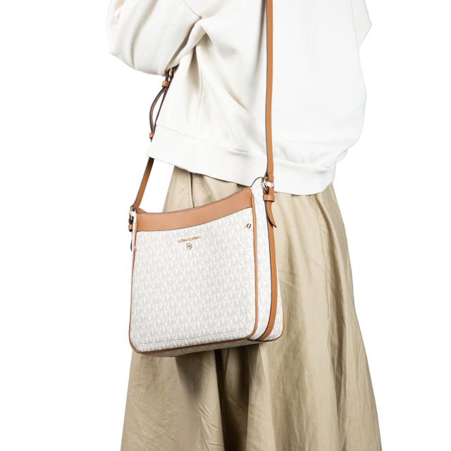 マイケルコース Michael Kors バッグ ショルダーバッグ 斜め掛けバッグ 32S1GT9C9B 149 レディース ホワイト+ブラウン 斜め掛けショルダ