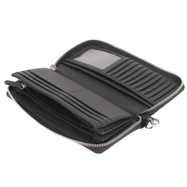 マイケルコース Michael Kors 財布 長財布 ラウンドファスナー長財布 小銭入れ付き 32S5STVE9L 001 レディース BLACK ブラック 二つ折り_4
