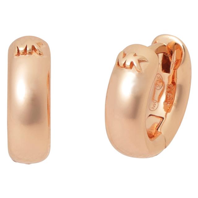 マイケルコース Michael Kors ピアス フープピアス アクセサリー MKC1599AA791 apmk00257l MKロゴ HUGGIE HOOP EARRINGS ローズゴールド_1