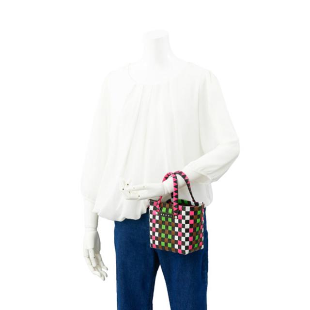 マルニ MARNI バッグ ハンドバッグ かごバッグ 編みバッグ バスケットバッグ M00178 M00IW 0M340 SHOULDER BAGS レディース MULTI ハンド_5