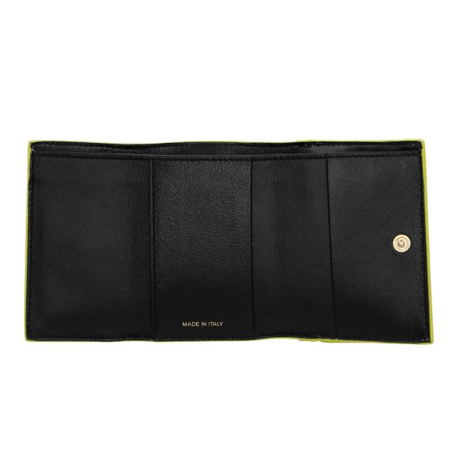 マルニ MARNI 財布 三つ折り財布 折りたたみ財布 小銭入れ付き PFMO0056U1 P2644 Z638V レディース アイボリー系+ライムグリーン ミニ財_3