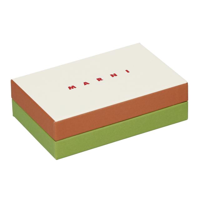 マルニ MARNI 財布 三つ折り財布 折りたたみ財布 小銭入れ付き PFMO0056U1 P2644 Z638V レディース アイボリー系+ライムグリーン ミニ財_5