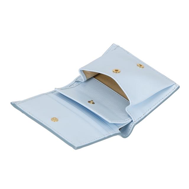 マルニ MARNI 財布 二つ折り財布 折りたたみ財布 小銭入れ付き PFMO0055U1 P2644 Z639B バイカラー レディース ライトブルー+パープル 財_4