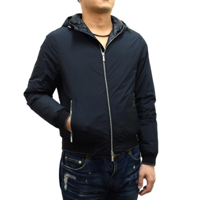 ムーレー MooRER アウター ボンバージャケット ダウン ONIRO-STP BLUE メンズ ブルー ブランド おしゃれ ジャケット 人気 プレゼント 新