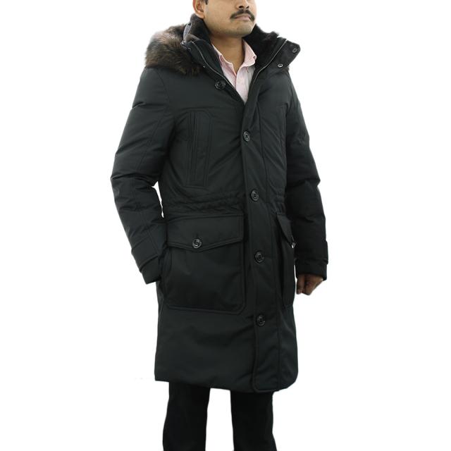 ムーレー MooRER アウター SAPPORO-GF NERO サッポロ ダウンコート ジャケット アウター メンズ ブラック ブランド おしゃれ コート 人気