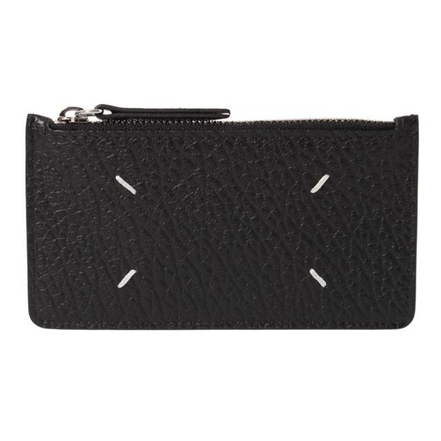 メゾン マルジェラ Maison Margiela 小銭入れ S56UI0143 P4455 T8013 フォーステッチ フラット ケース カードケース BLACK メゾンマルジェラ 財布 レディース メンズ プレゼント メゾンマルジェラ マルジェラ 財布 プレゼント ギフト