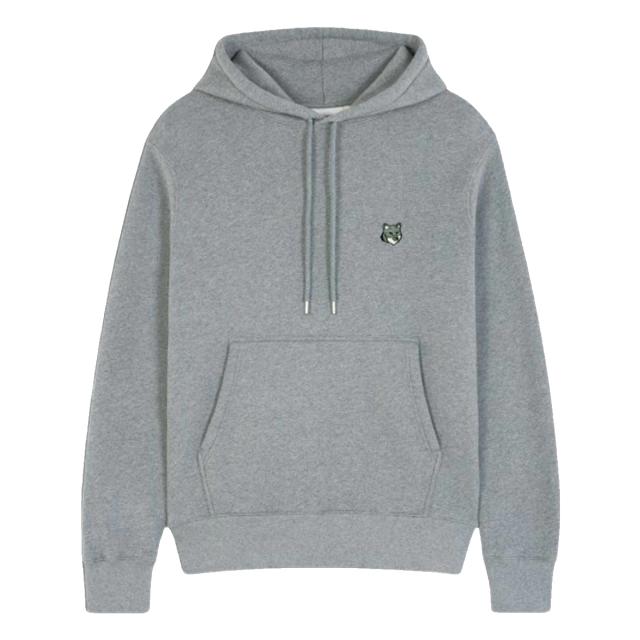 メゾンキツネ MAISON KITSUNE パーカー グレイ フォックスヘッド コンフォート フーディー スウェット PM00703KM0341 H131 メンズ ブラン