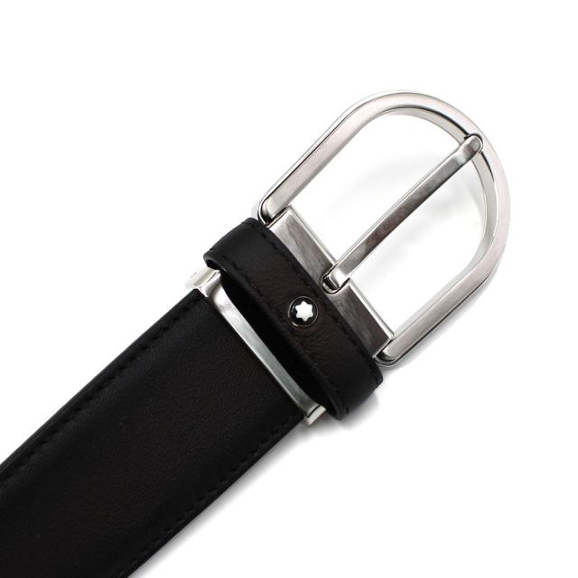 モンブラン MONTBLANC ベルト レザーベルト ホースシューバックル MB118414 メンズ ブラック 本革 レザー ベルト ブランド レザー 人気_2