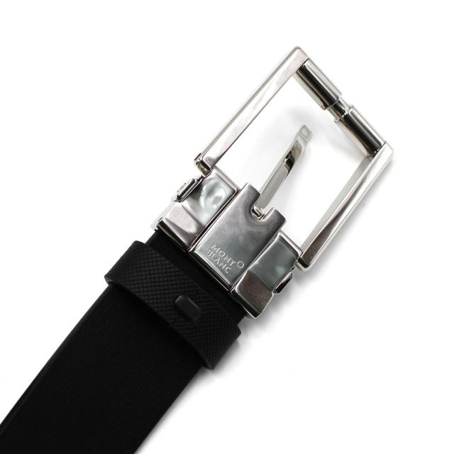 モンブラン MONTBLANC ベルト レザーベルト ローラーディテール付きレクタンギュラー MB126028 メンズ ブラック 本革 レザー ベルト ブラ_3