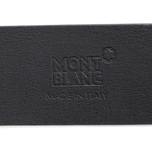 モンブラン MONTBLANC ベルト レザーベルト ローラーディテール付きレクタンギュラー MB126028 メンズ ブラック 本革 レザー ベルト ブラ_6