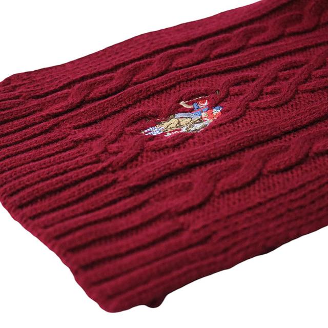 ユーエスポロ アッスン U.S.POLO ASSN マフラー ストール 447166-RED レディース メンズ レッド マフラー ブランド 防寒 人気 贈り物 お