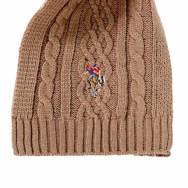 ユーエスポロ アッスン U.S.POLO ASSN マフラー ストール 447167-CAMEL レディース メンズ キャメル マフラー ブランド 防寒 人気 贈り物