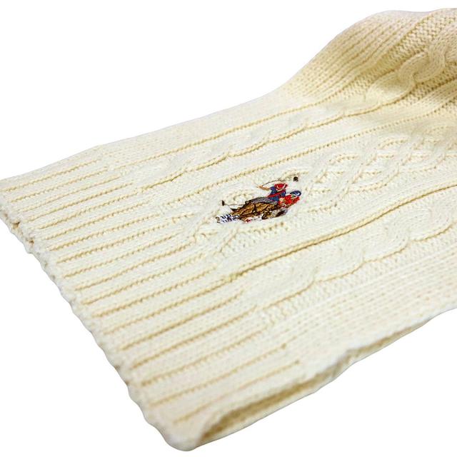 ユーエスポロ アッスン U.S.POLO ASSN マフラー ストール 447573-OFFWHITE レディース メンズ オフホワイト マフラー ブランド 防寒 人気