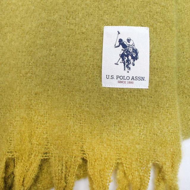 ユーエスポロアッスン U.S.POLO ASSN マフラー 大判 ストール 912752-GREEN メンズ レディース ピスタチオグリーン マフラー ブランド 防