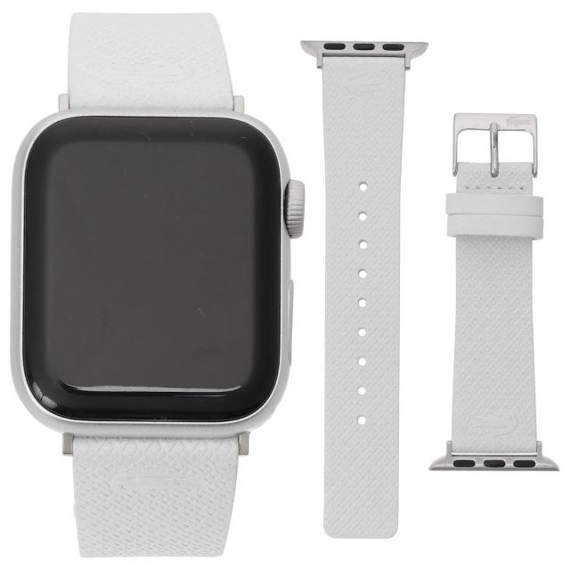 ラコステ LACOSTE Apple watch strap アップルウォッチ用ストラップ 替えベルト バンド 38mm/40mm/41mm 2050025 wwlt00077l ホワイトappl