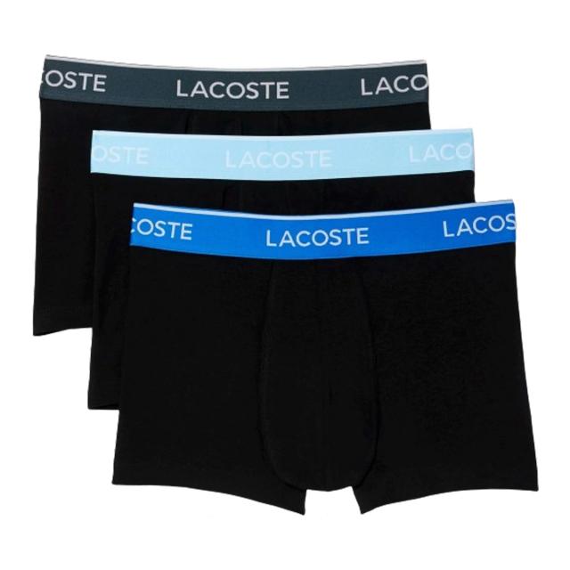 ラコステ LACOSTE ボクサーパンツ ショート 前閉じ コットン ストレッチ 3枚組 セット お買得パック 下着 5H340 b68 メンズ ボクサーパン