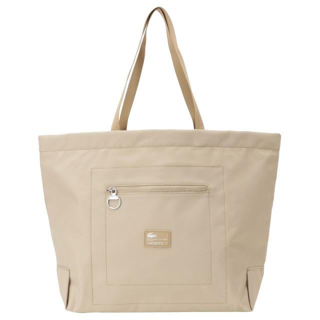 ラコステ LACOSTEトートバッグ 肩掛け NU4194 L37 bblt00034l ネオデイ コントラストブランディングオーバーサイズ トート ベージュ系 la
