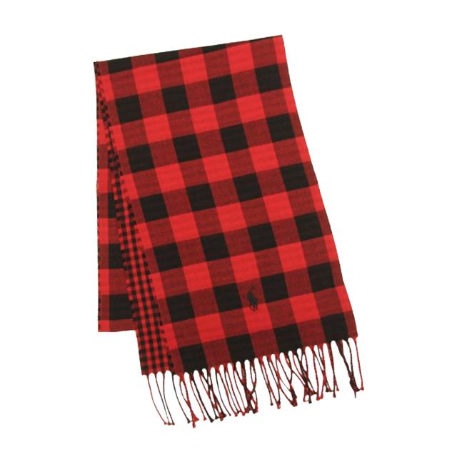 ラルフローレン Ralph Lauren マフラー ストール スカーフ 薄手 小物 アクセサリー リバーシブル チェック PC1007 620 レディース メンズ