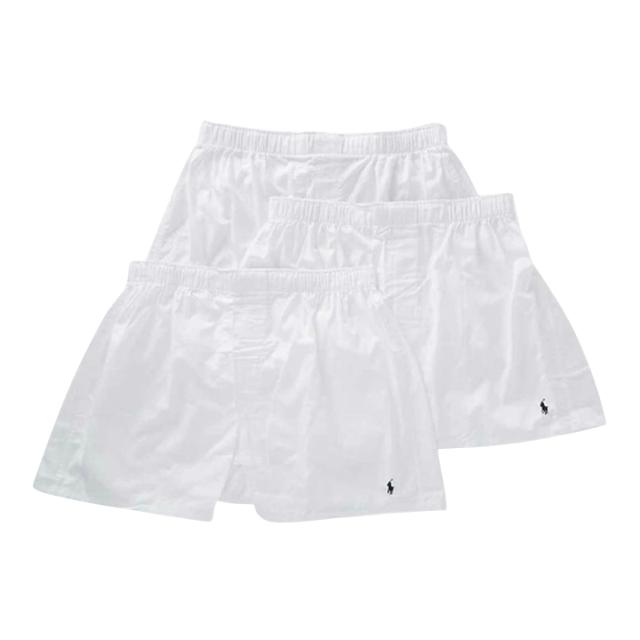 ラルフローレン Ralph Lauren 下着 パンツ トランクス 3枚セット お買い得 パック NCWBP3 WHD メンズ ホワイト トランクス メンズ 下着 3