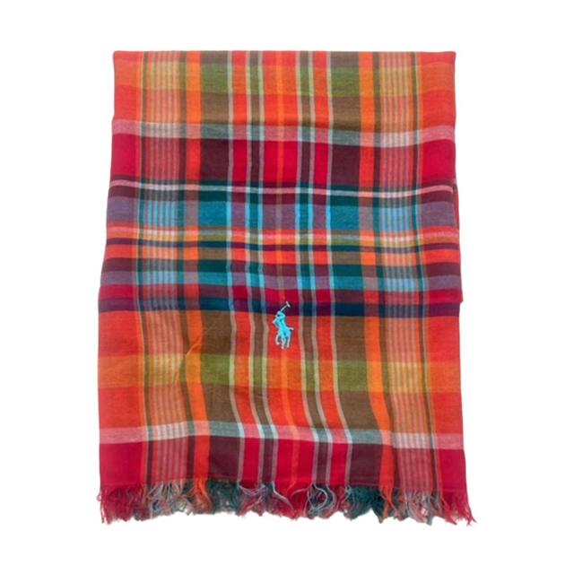 ラルフローレン Ralph Lauren マフラー ストール スカーフ 薄手 大判 小物 チェック リバーシブル PS0070 800 レディース メンズ マフラ
