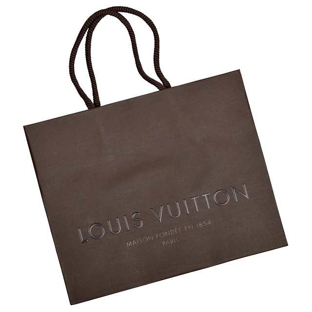 ルイ・ヴィトン LOUIS VUITTON ショップ袋 ショッパー 1枚 Aセット ダークブラウン サブバッグ ラッピング ブランド リメイク 紙袋