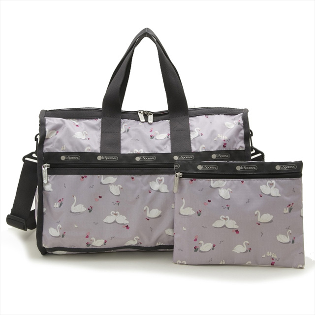 レスポートサック Lesportsac 7184 D998 ミディアム ウィークエンダー 2way ショルダー ボストンバッグ Odette スワン柄グレー系の通販はau Pay マーケット ホワイト リリス