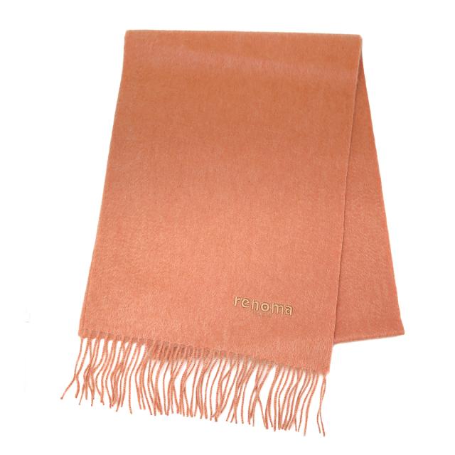 レノマ renoma マフラー ストール R9912 MELANGE ORANGE プレーン カシミヤ カシミア レディース メランジオレンジ マフラー ブランド 防
