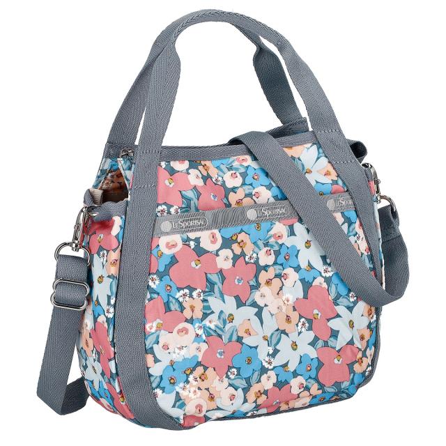 レスポートサック LeSportsac ハンドバッグ ミニバッグ ショルダーバッグ 8056 F666 SMALL JENNI SUNNY ISLE FLORAL ブルー系マルチ ポシ